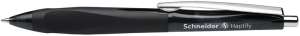 Schneider Haptify black ballpoint pen, 0.5 mm, push button, black barrel - Pen & Pencil