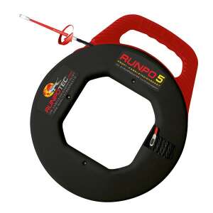 Runpotec RUNPO 5 5.3mm/30m cable puller, black and red, with handle - Electrical Installation