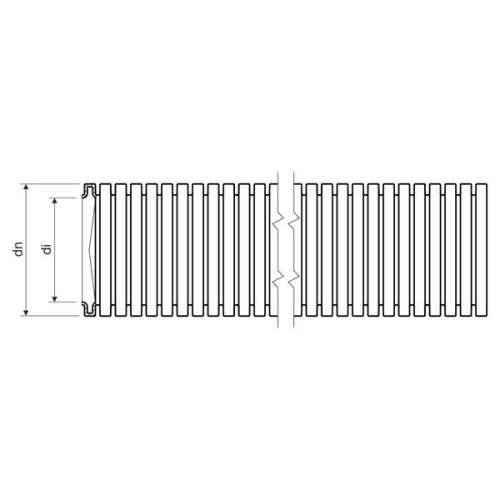 Flexibles Wellrohr 40mm 25m hellgrau MONOFLEX 1440_K25 /25m/ 57935952
