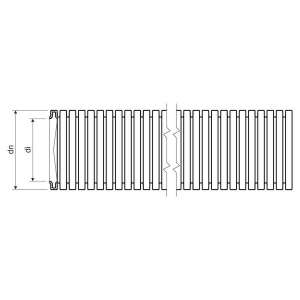 Rura PCV fi40 monoflex 320N fi wew. 31,2, jasno szara 1440_K25 /25m/ 57935952 - Rurka krtaniowa