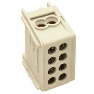 Bloc terminal Tracon FLE-35/25 pentru șină DIN, 1x35mm2 + 1x25mm2, 400VAC, 125A, gri - Blocuri terminale