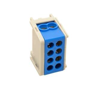 Tracon FLE-35/25K kék DIN sínre szerelhető kapocs, 1x35+1x25mm2, 400VAC, 125A - Sorkapocs