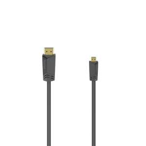 Hama 205016 FIC TL High Speed ethernettel Micro HDMI 1,5 m kábel, black HDMI to Micro HDMI cable - HDMI Cable