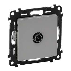 Legrand Valena Life TV-Dose, 15 dB, Aluminium Finish - Installationshilfen