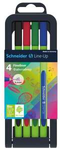 Schneider Line-Up Fineliner 0,4 mm 4er Pack sortierte Farben - Schneider