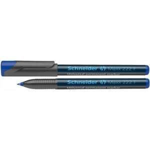 Marker permanent Schneider Maxx 222 F, albastru, 0,7 mm, pentru scriere pe diverse suprafețe - Markere