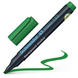 Schneider Maxx 133 grüner Permanentmarker, abgeschrägte Spitze, 1-4 mm Strichstärke - Marker