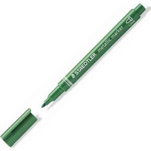 STAEDTLER Dekormarker, 1-2 mm, kúpos, STAEDTLER "8323", metálzöld