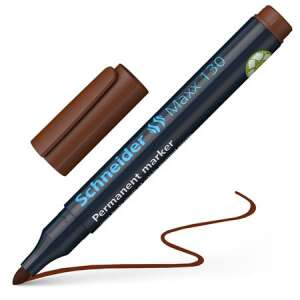 Schneider Maxx 130 permanent marker, brown, chisel tip - Permanent marker