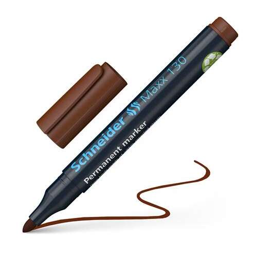 Schneider Maxx 130 permanent marker, brown, chisel tip