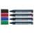 Schneider Maxx 290 Whiteboard- und Flipchart-Marker, 4er Pack, schwarz, rot, blau, grün