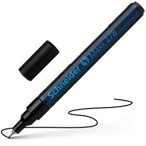 Marker permanent Schneider Maxx 278 negru, 0,8 mm, cu capac - Markere