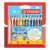 STABILO Trio thick triangular colored pencils in bright colors, 12 assorted colors