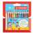 STABILO Trio thick triangular colored pencils in bright colors, 12 assorted colors