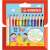 STABILO Trio thick triangular colored pencils in bright colors, 12 assorted colors