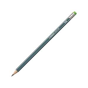STABILO Pencil 160 HB Bleistift mit Radiergummi, grün - STABILO Graphitstifte