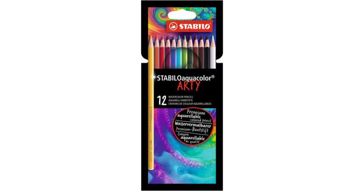 STABILO Watercolour pencil set, STABILO "Aquacolor ARTY"