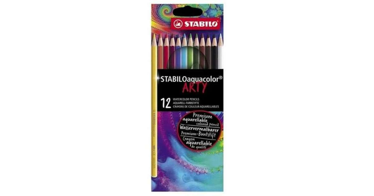 Set de crayons aquarellables Stabilo® aquacolor Arty