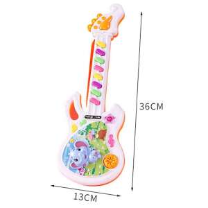 Nyakba akasztható elemes játék gitár dallamokkal - 45 cm (BBMJ) 57941324 Játék hangszerek