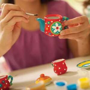 15 db-os 2in1 kifesthető porcelán teás készlet gyerekeknek - kreatív játék és babakonyha felszerelés (BBJ) 57941516 Kreatív Játékok