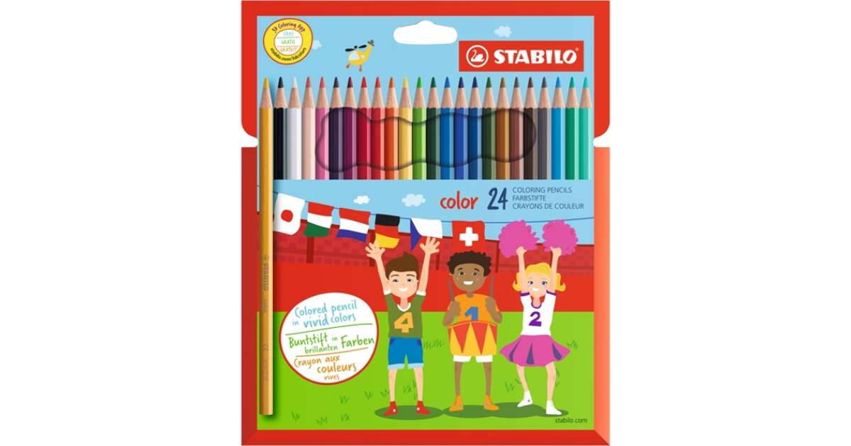 Stabilo GreenColors Coloring pencils 24 pcs