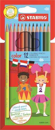 Sada farebných ceruziek Stabilo Color Hexagonal (12 ks)