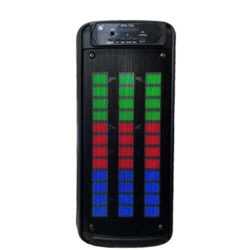 Big Sound KTS-1753 hordozható Bluetooth hangszóró LED világítással, elülső nézet