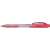 STABILO Liner 308 piros golyóstoll, 0,38 mm, nyomógombos, átlátszó tolltest