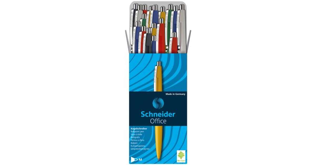 SCHNEIDER Ballpoint pen, mm, push-button, mixed nib, SCHNEIDER