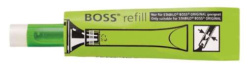 STABILO Nachfüllpackung für Textmarker "Boss", STABILO "Boss", grün
