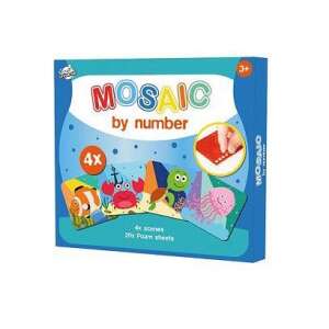 Óceán mozaik számok szerint, 4 kép, 20 habszivacs lap, kreatív játék gyerekeknek - Kreatív játék
