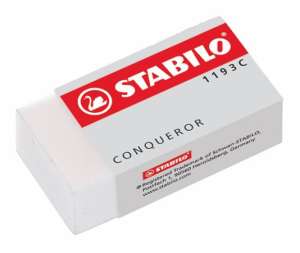 Guma na ceruzku STABILO Conqueror, biela, 1193C - Gumy