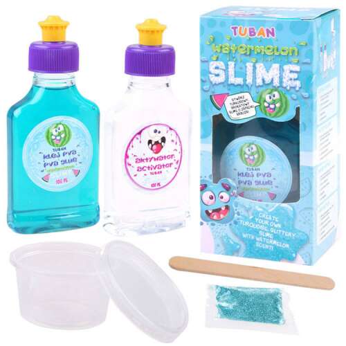Tuban DIY Slime készlet, zselé, görögdinnye