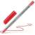 Schneider Tops 505 M red ballpoint pen, 0.5 mm, capped, writing on white paper