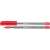 Two Schneider Tops 505 M red ballpoint pens, 0.5 mm, capped