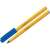 Сферична писалка Schneider Tops 505 F, синьо мастило, жълт корпус, произведена в Германия