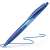 Schneider Suprimo plava kuglasta olovka, 0,5 mm, s gumbom, s gumiranim hvatom, pisanje na papir