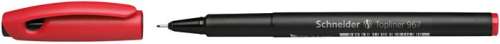 Schneider Topliner 967 roter Fineliner, 0,4 mm Strichstärke