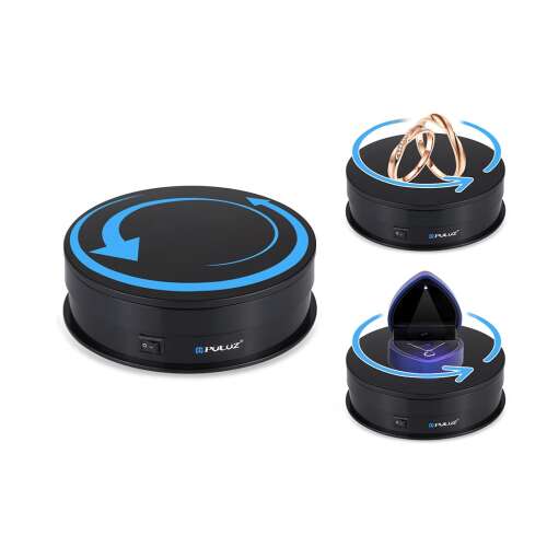 Puluz 360 fokos forgó bemutató állvány ékszerekhez és kis tárgyakhoz