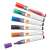NOBO whiteboard markers set, 6 different colors, 1-3 mm bullet tip, liquid ink, dry wipe