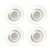4 pack of NOBO strong magnets for glass boards, transparent