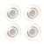 4 pack of NOBO strong magnets for glass boards, transparent