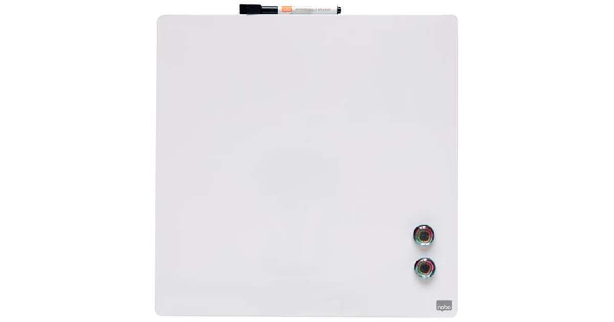 NOBO Message board, magnetic, white, 36x36 cm, NOBO/REXEL | Pepita.com