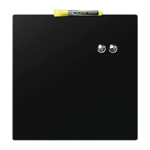 REXEL Tablă de mesaje, magnetică, neagră, 36x36 cm, REXEL