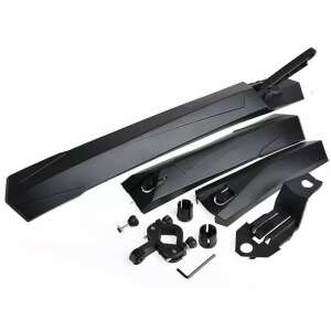 Rockbros WS1001 black bicycle fender set, front and rear fenders, mounting hardware - Rockbros
