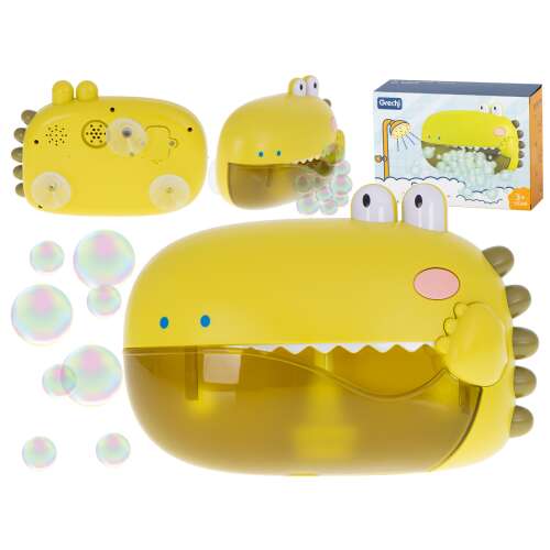 Bubble generator de spumă de baie de jucărie de spumă crocodil