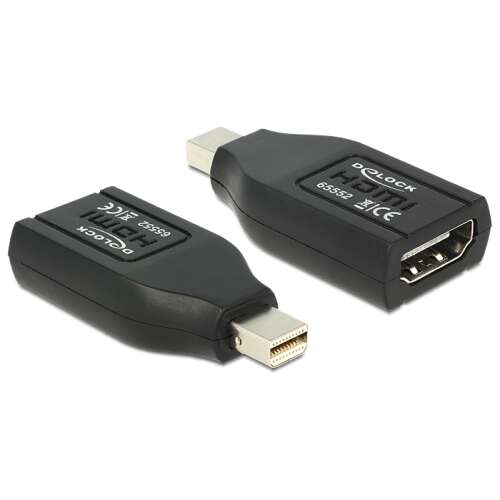 Delock mini DisplayPort auf HDMI Adapter, schwarz, 1080p