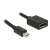 Delock mini DisplayPort - DisplayPort adapter, fekete
