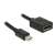 Delock mini DisplayPort - DisplayPort adapter, fekete