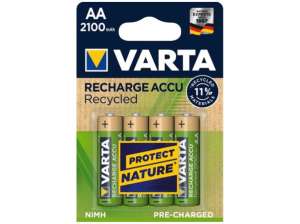 VARTA Tölthető elem, AA, ceruza, újrahasznosított, 4x2100 mAh, VARTA 31549258 